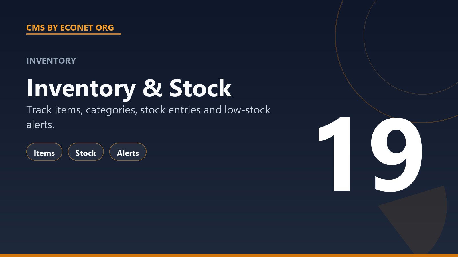 Inventory & Stock