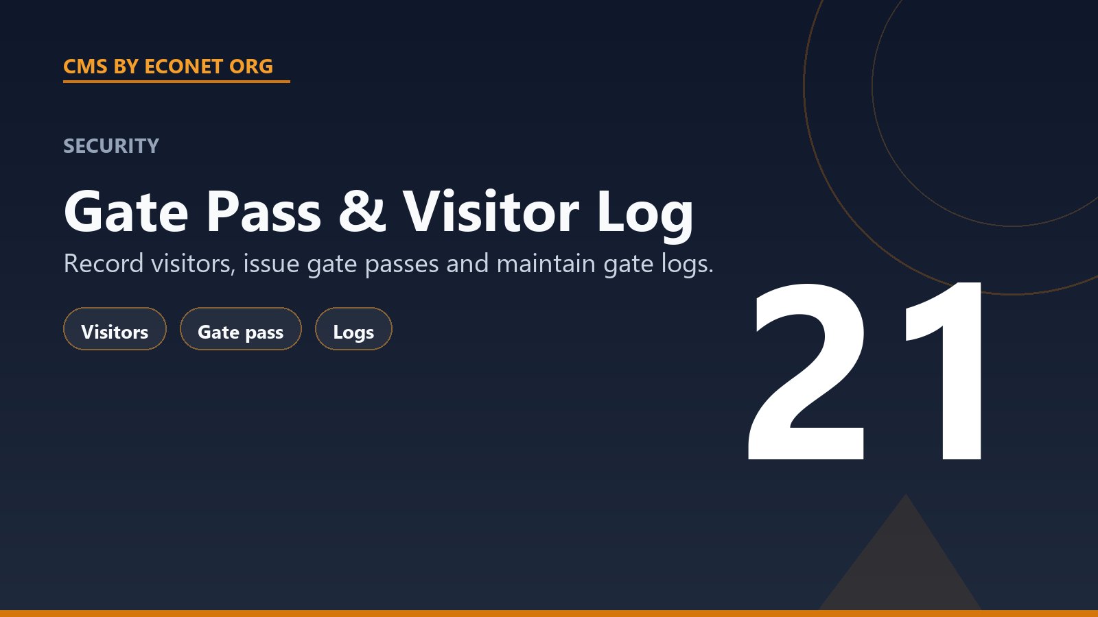 Gate Pass & Visitor Log